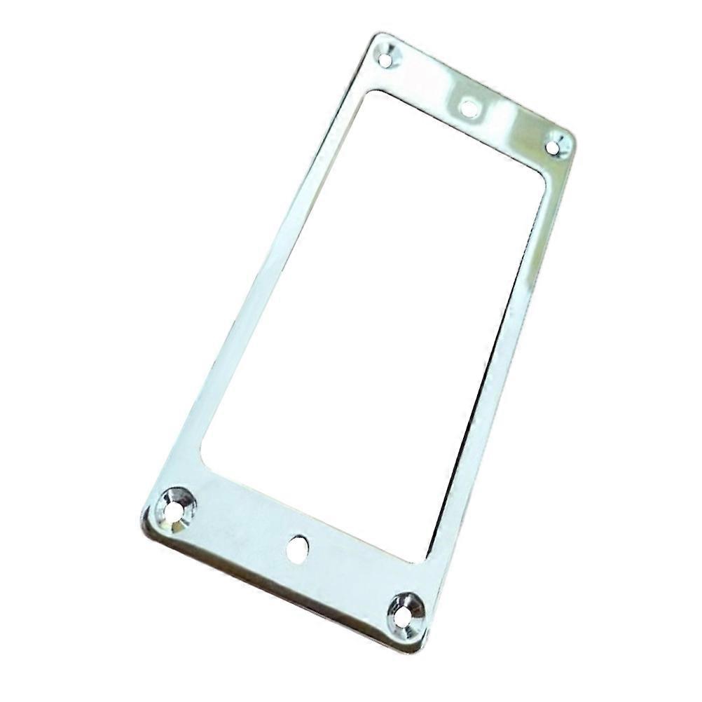 Humbucker Pickup Mounting Frame Flat Base Metal Pickup Support Frame Guitar Installation Silver 1Pack