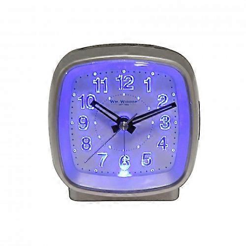 Hometime Cushion Shape Alarm Clock Sweep/Cres Silver