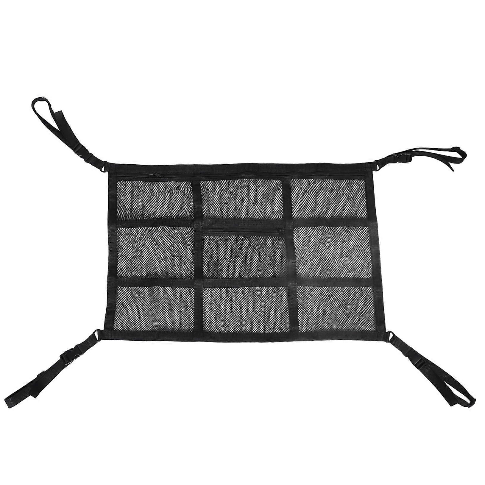 Auto Roof Storage Net DoubleLayer Organizer for Equipment Waterproof Material for SUV and Truck Camping and Road Trip Practical Inner Pocket