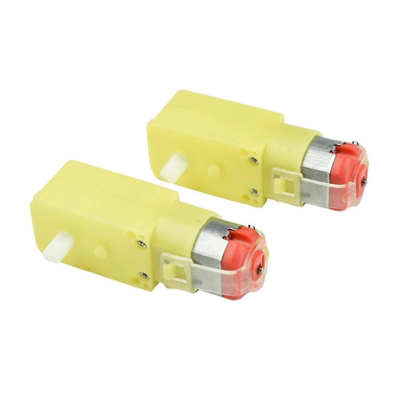DC Gear Motor 1:200 Single Shaft for Arduino Robot Car with Wheel 2pcs