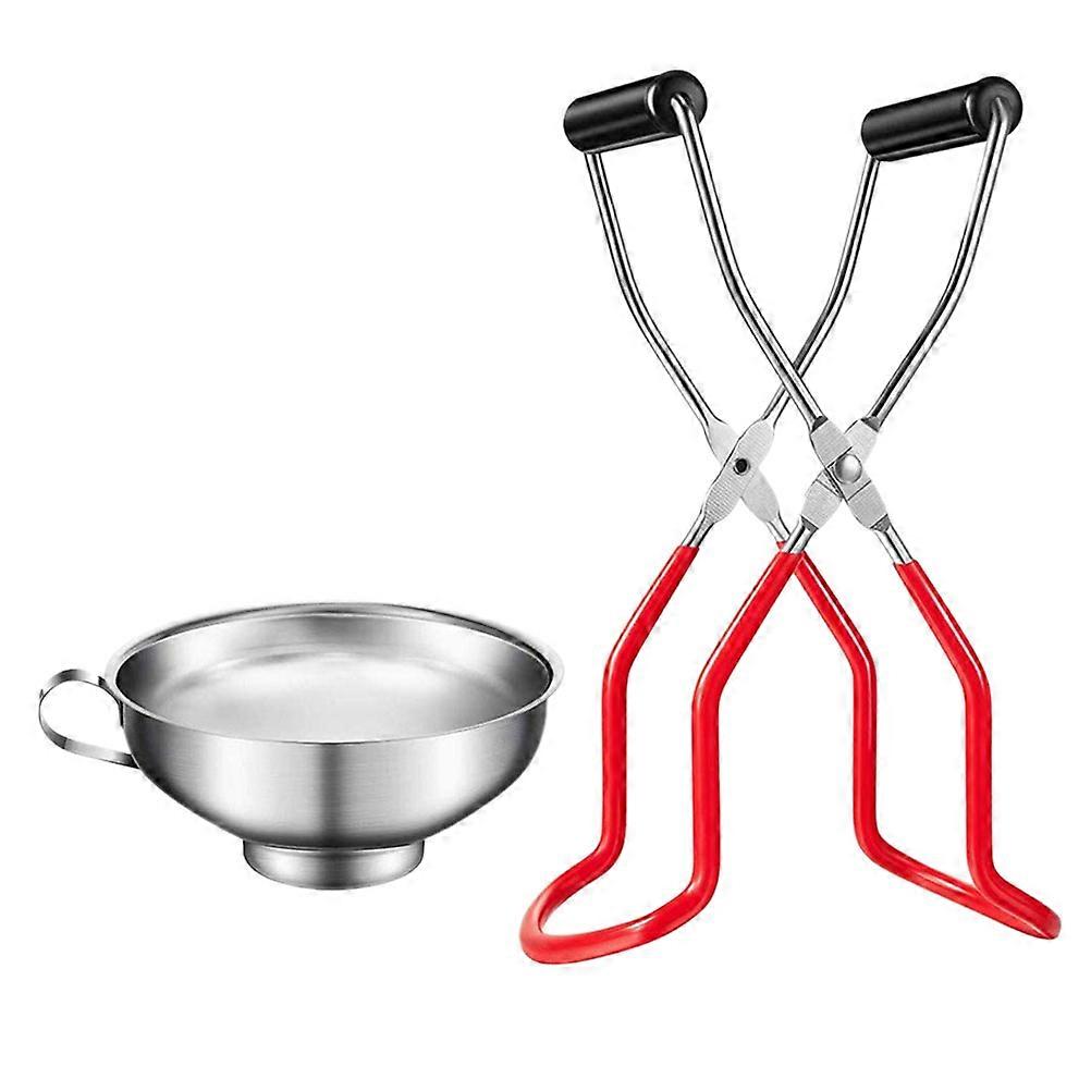 1 Set 2 Pcs Canning Jar Lifter Tongs Anti Skid Anti Scald Clamp Glass Jar Clips Assorted Color