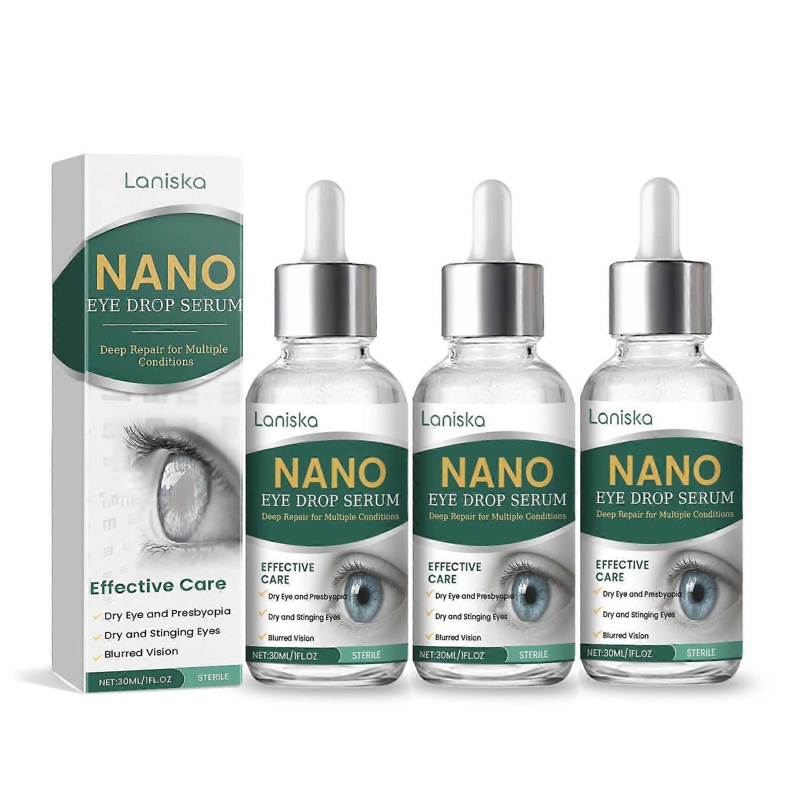Nano Eye Drops Serum, Sterile Solution for Deep Repair of Multiple Eye Conditions, Effective Care for Dry Eye, Presbyopia, Dry & Stinging Eyes & Blurr