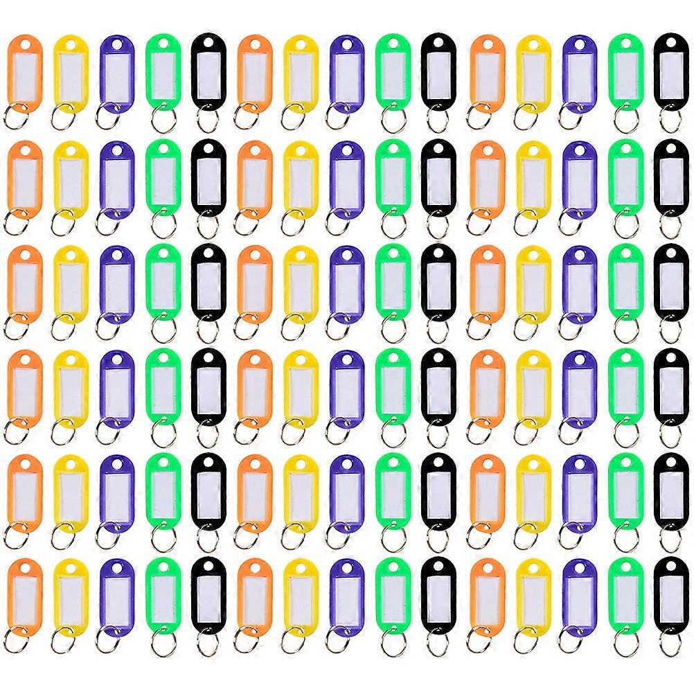 Compact Key Labels Identification Luggage Supplies Orange 100Pcs