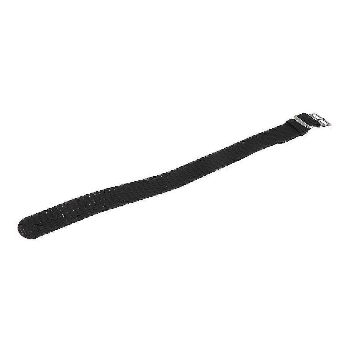 Solid Color Watch Band Nylon Wristband Fashion Replacement Watchband for Watch Black