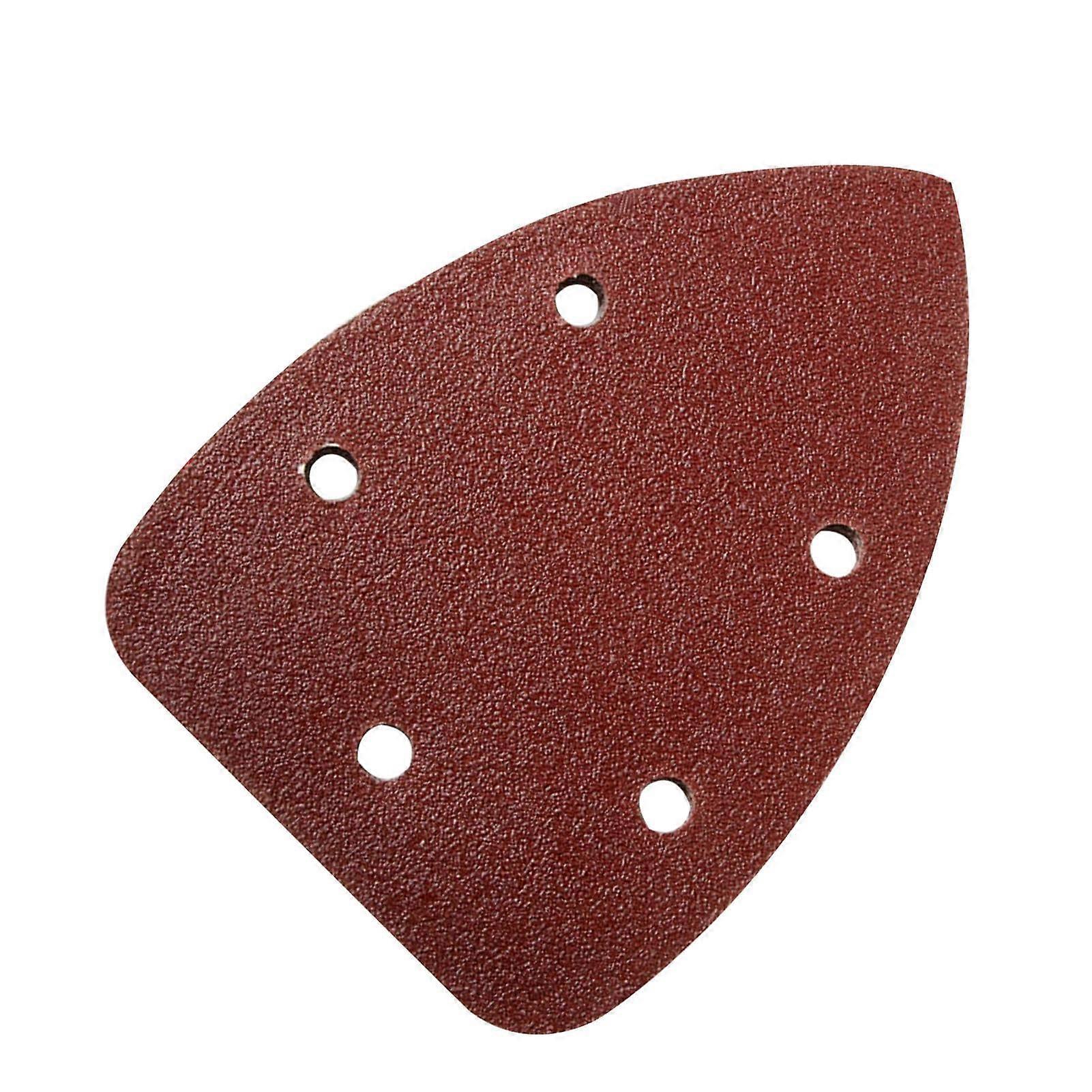 Sandpaper for Detail Sander, 20 x Fine, Triangular, 5.51 Inch with 5 Holes