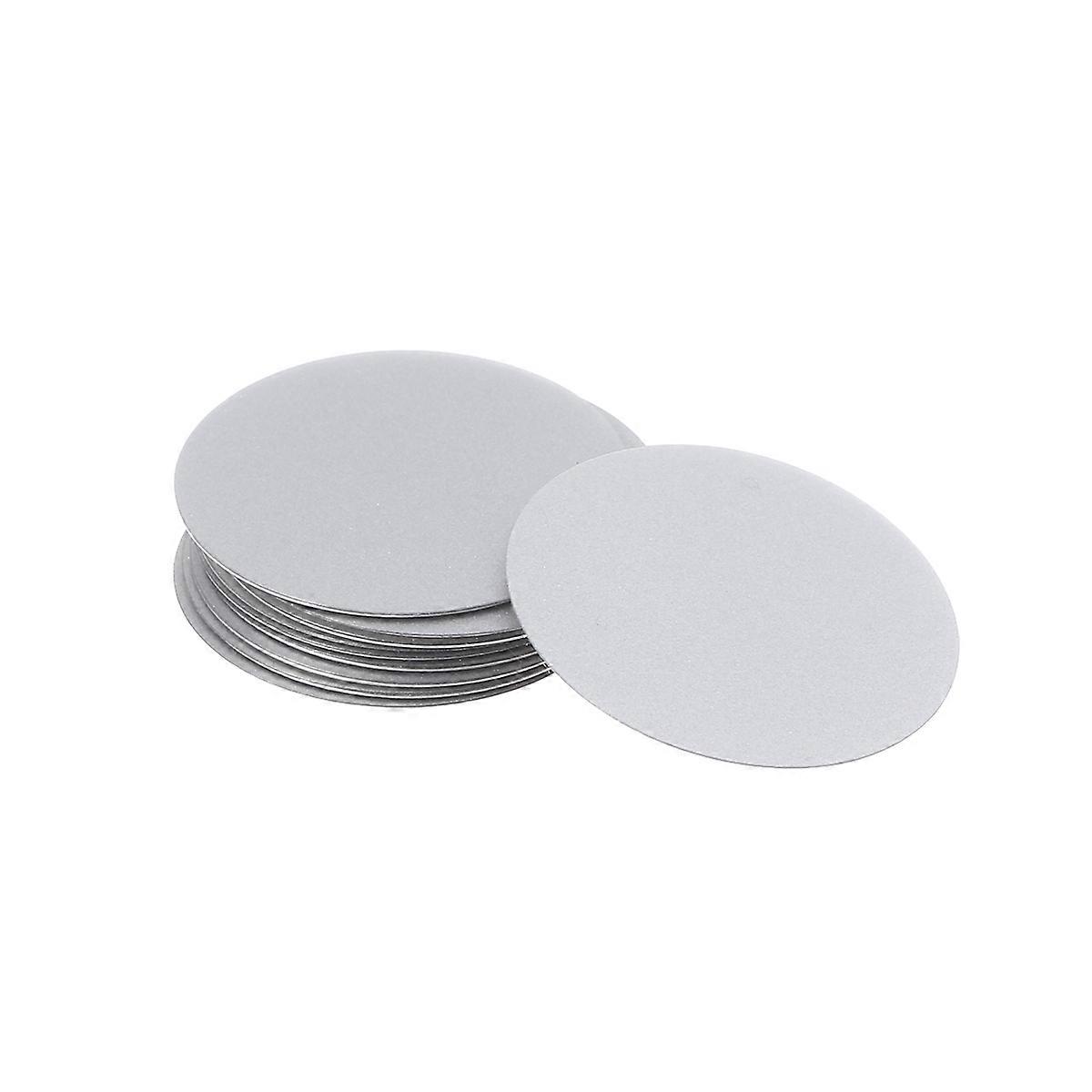 Metal Plate Disk Round Silver Car Mount Usage Navigation Bracket Accessories 4cm Diameter 0.1cm Thickness 10Pcs