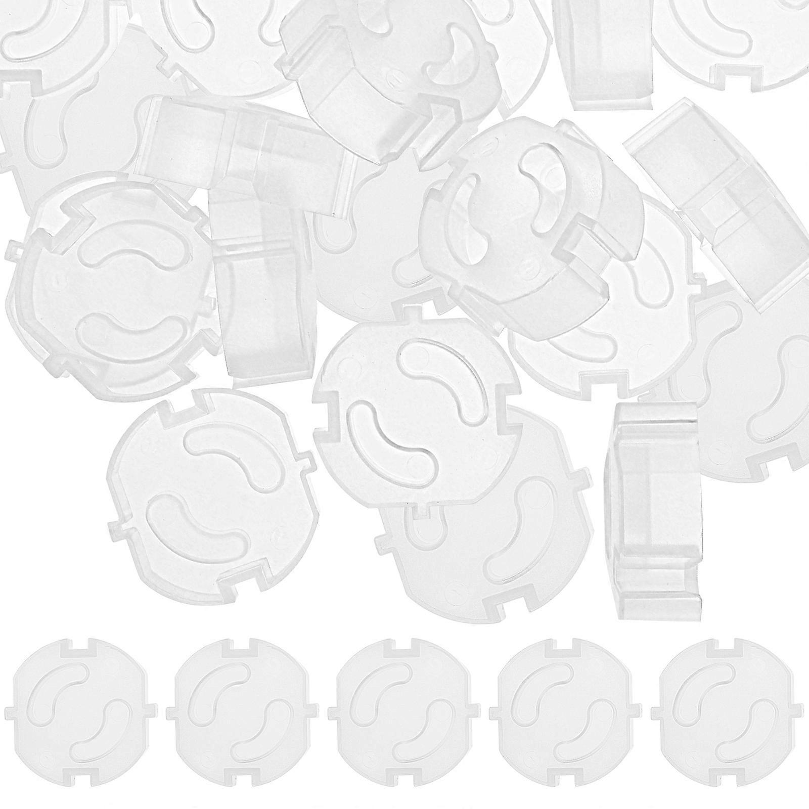 Electrical Socket Cover Socket Outlet Protector For Children And Pets 13.8x3.8x1.8cm 20Pcs