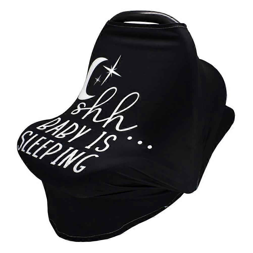 Multipurpose Baby Seat Cover for Stroller Car Nursing Made of Polyester Black LightweightBreathable 70 Characters