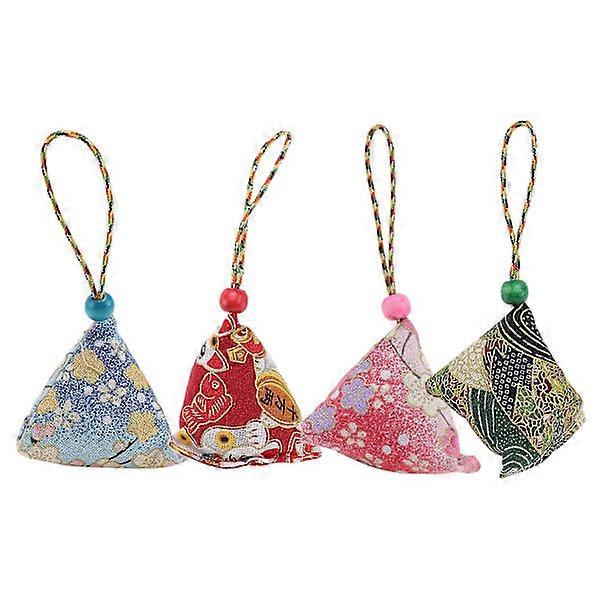 5 قطع قلادة سيارة أكياس زهرة مجففة طبيعية منزلية معطرة أكياس معطرة درج خزانة ملابس أكياس حقائب صغيرة لون عشوائي