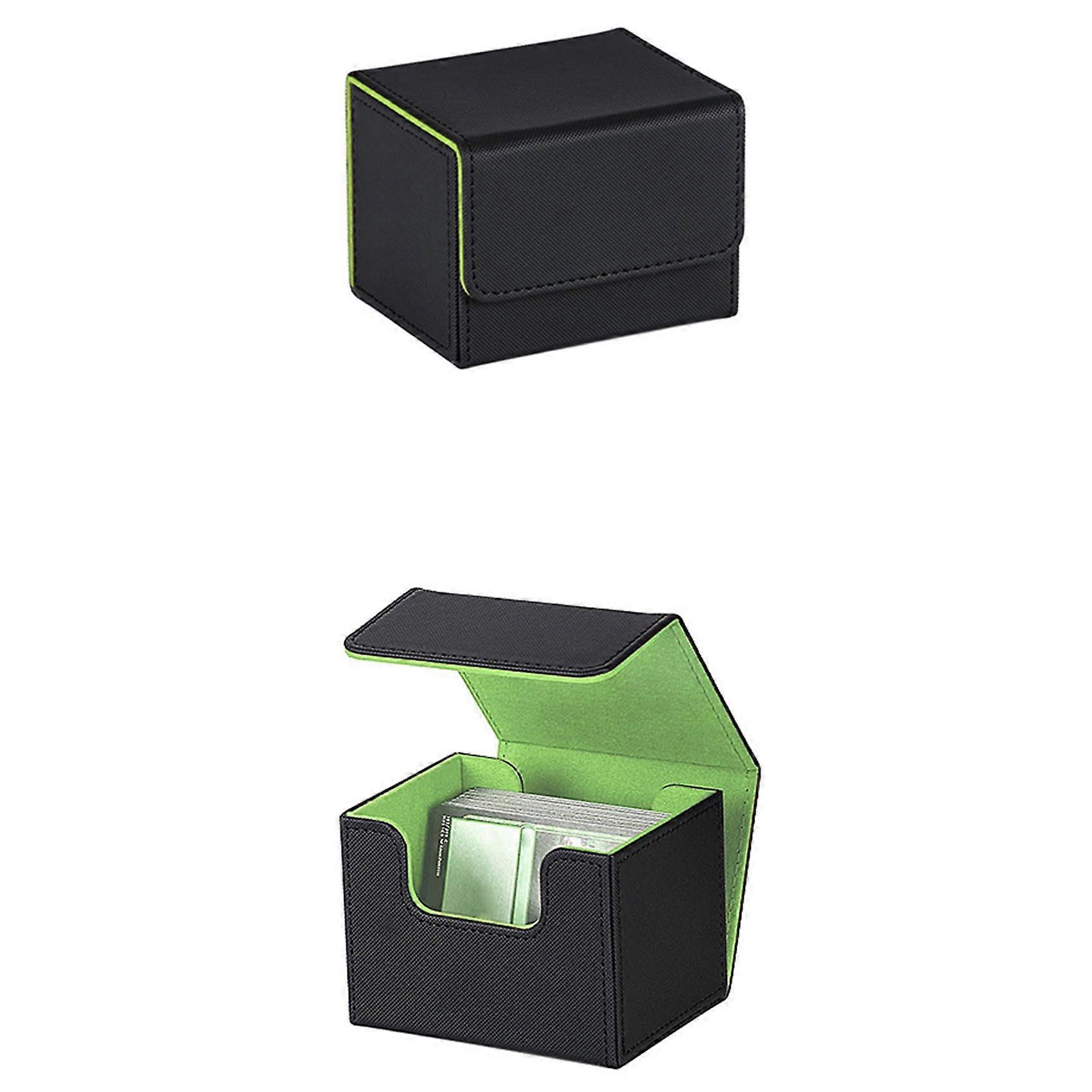 1 Piece Trading Card Deck Box, Card Organizer, Storage, Trading Card Sleeves, Protective Container for More Than 100 Cards, Purple
