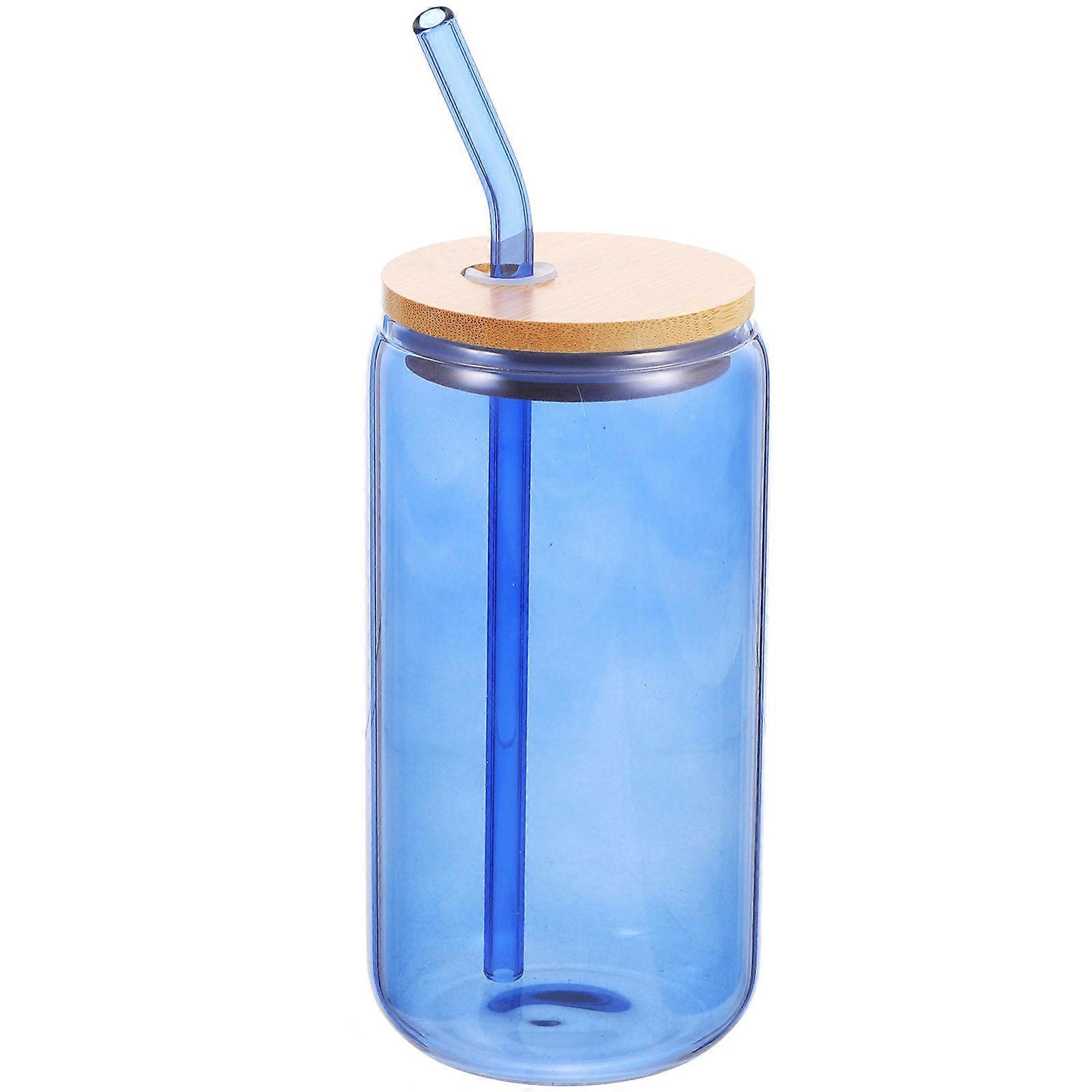 Transparent Reusable Glass Mug with Straw for Coffee, Milk, and Juice – Stylish Design for Home and Parties