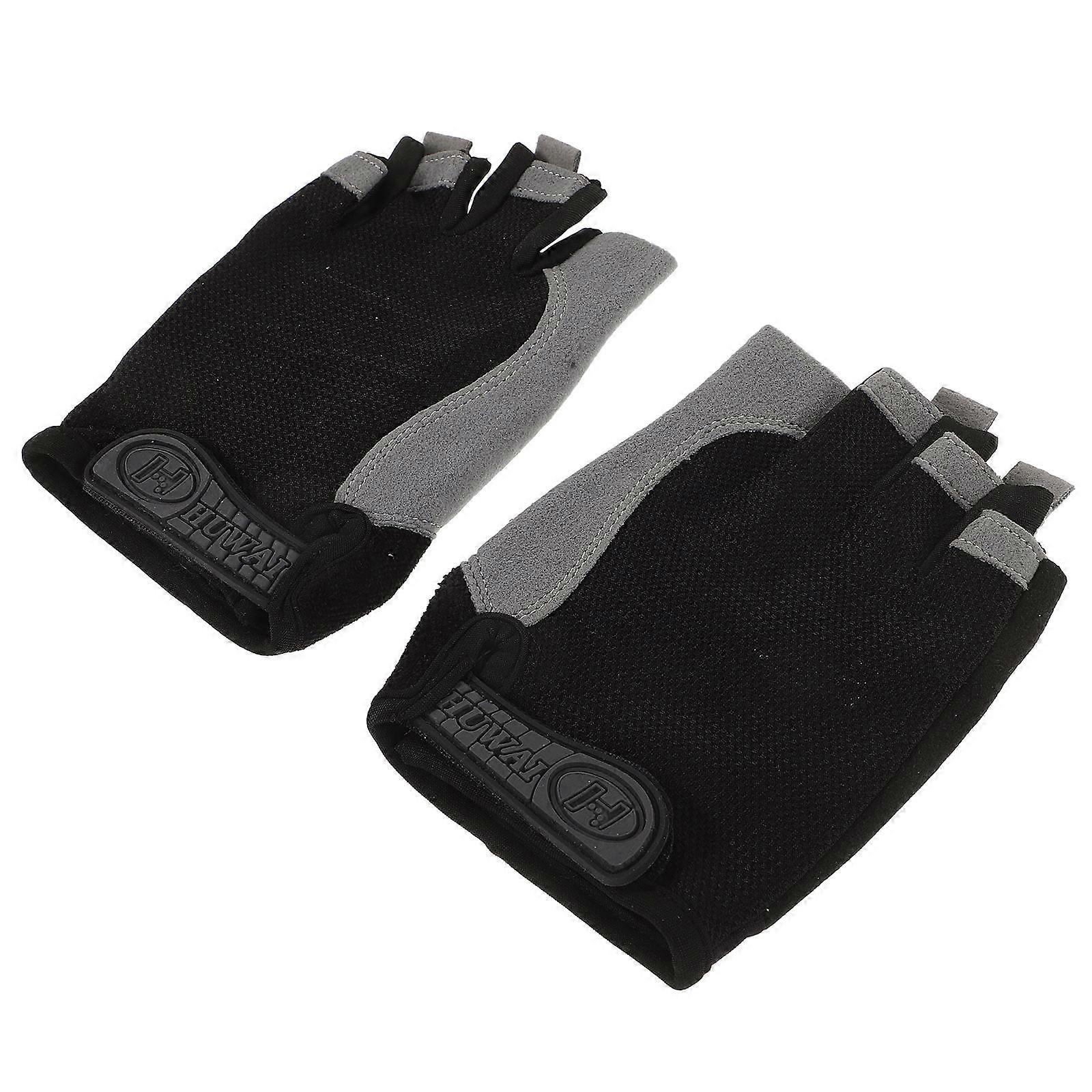Womens Bike Riding Gloves Comfortable Half-Finger Gloves For Cycling And Camping 1Pair