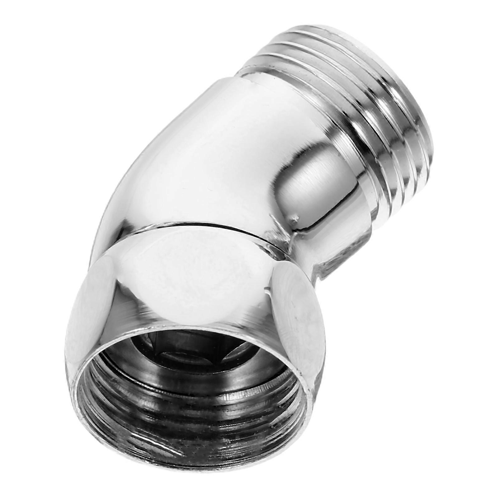 Hemoton Chrome 1 Set Shower Arm Angle Adapter for Handheld and Wall Mounted Shower Systems Copper Perfect for Wall Mounted Showers