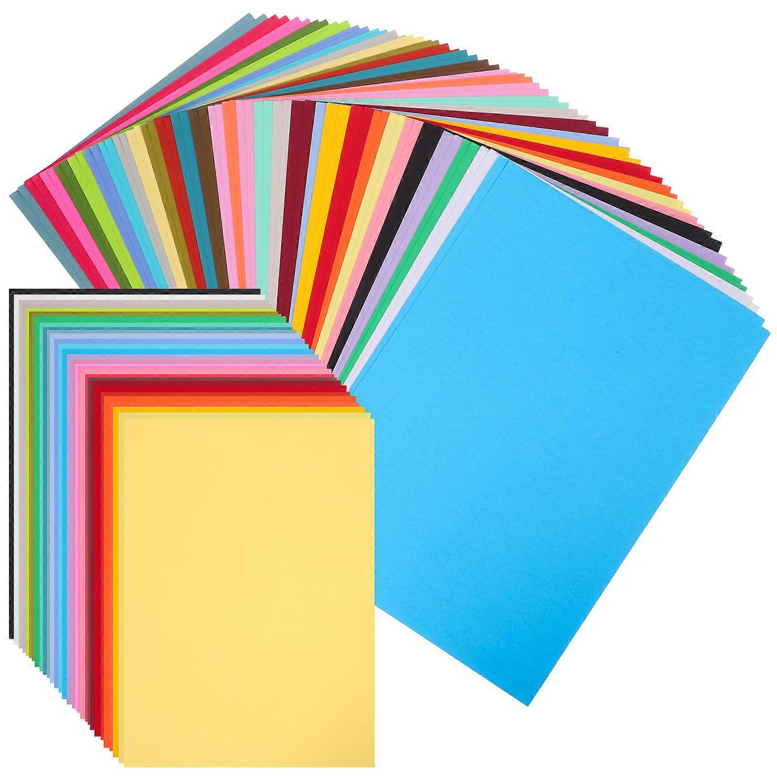 80 Sheets Assorted Color Paper Vibrant Construction Origami Sheets for Crafts Drawing Folding Cutting and Classroom Art Projects