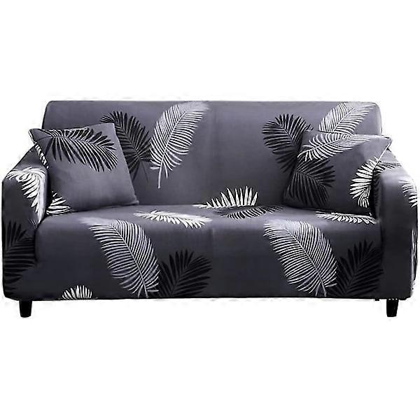 Stretch sofa cover. Printed cover. Elastic universal furniture protector.