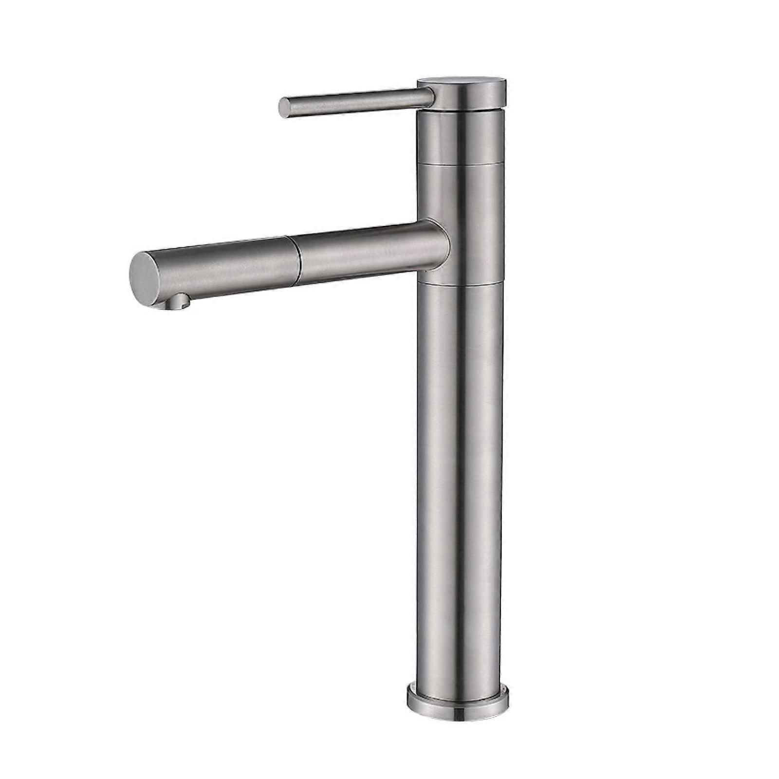 Extendable faucet for the bathroom, retractable faucet, singlehole hot and cold water mixer, swivel singlehandle basin faucet for the bathroom.