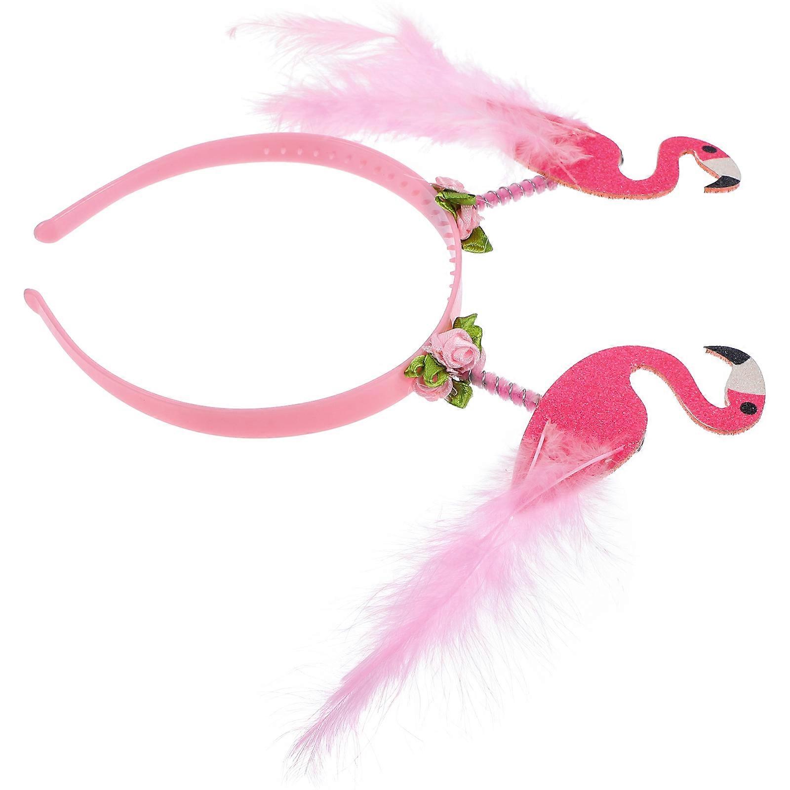 The **Flamingo Headband Lightweight Hair Hoop** is a fun and stylish accessory designed for women who want to add a tropical flair to their look,