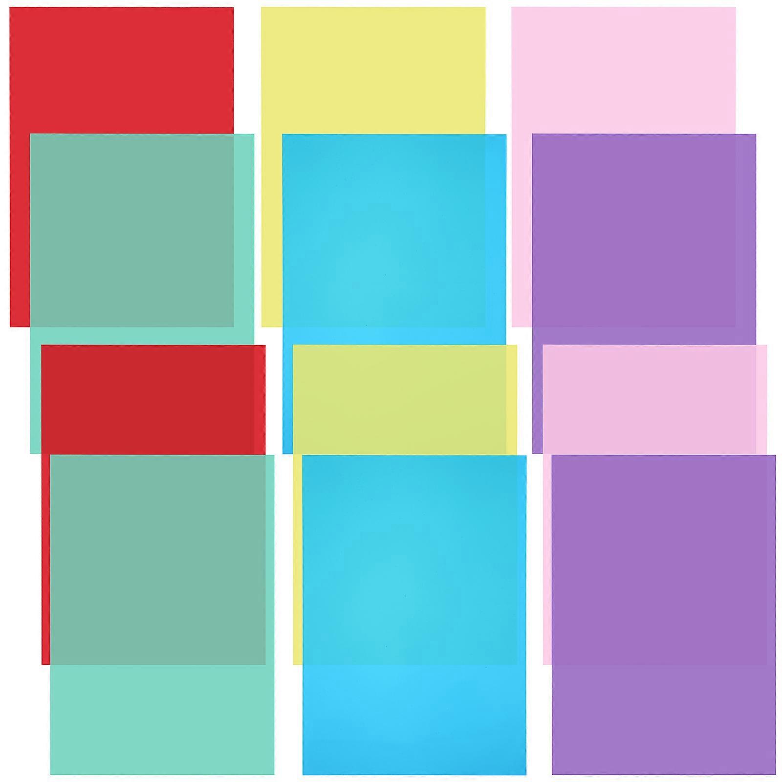Color Correction Light Diffuser Sheet Videos High Transparency Pink 12Pcs