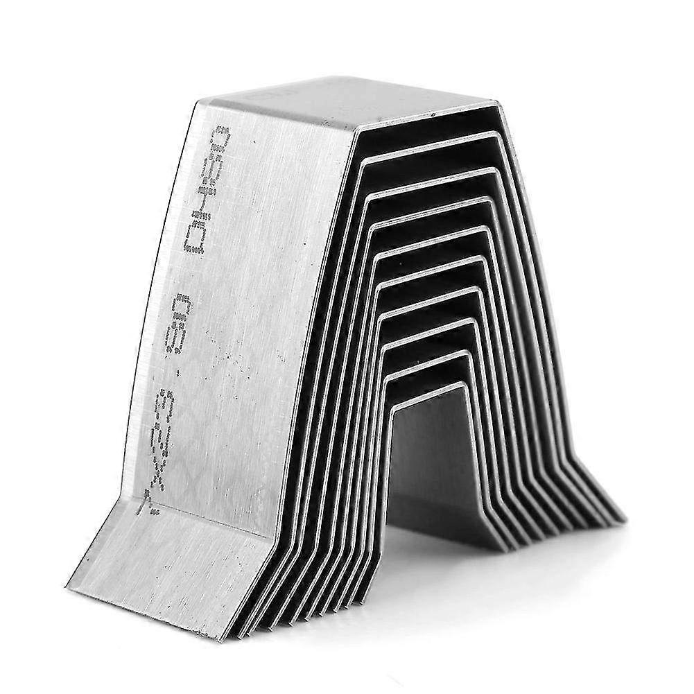 10pcs DIY Leather Craft Belt End Die Cut Mould Set - Flat & Sharp End Molds for Leatherworking Projects