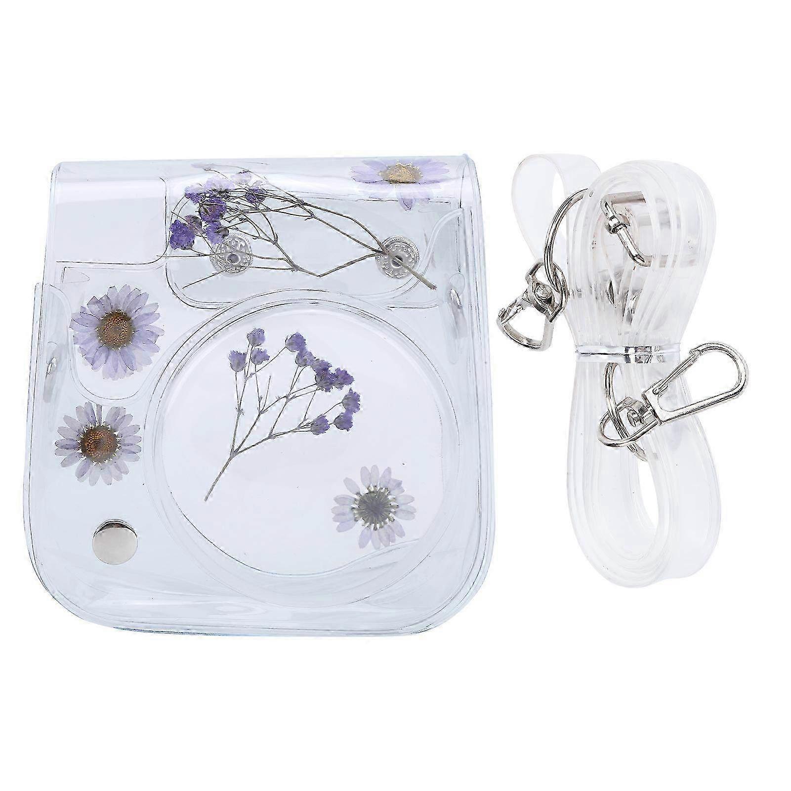 Transparent Camera Case PVC Storage Bag with Adjustable Shoulder Strap - Protective Pouch for Instax Mini 11 Instant Camera