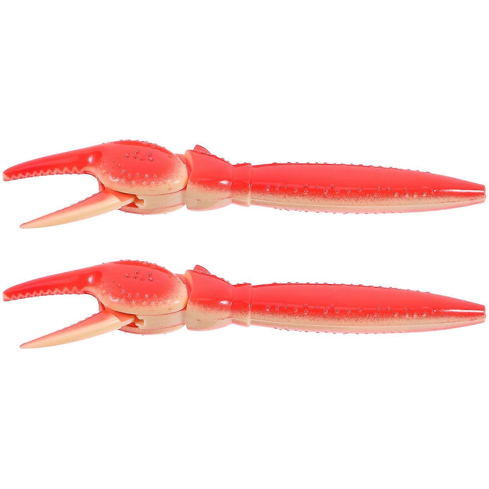 Decorative Crab Pens 2Pcs Unique Crab Shape Ballpoint Pens Suitable For Students With Red Plastic Material For Writing