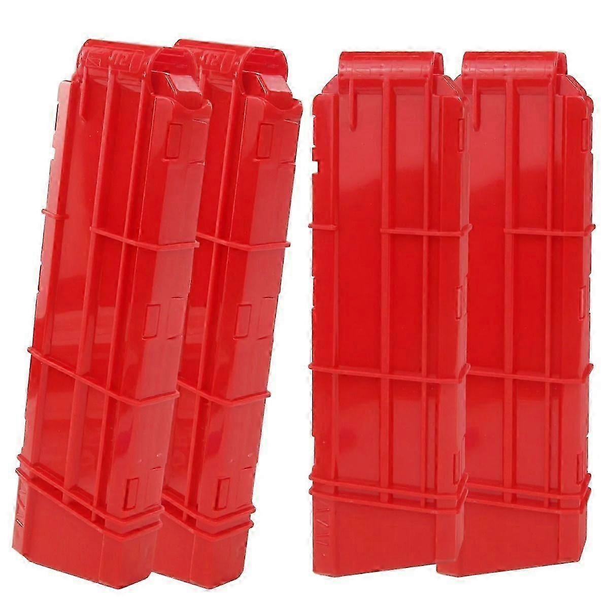2025 New 4 Pack 12-Darts Quick Reload Clips Compatible for Nerf Ultra Series Magazine Toy Gun(Red)