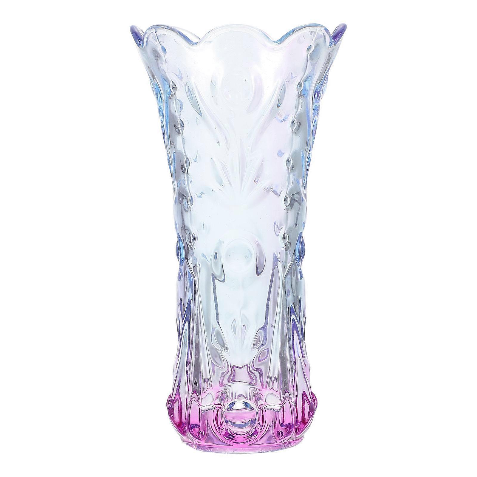 Stylish single stem vase made of odorless glass, suitable for various indoor environments