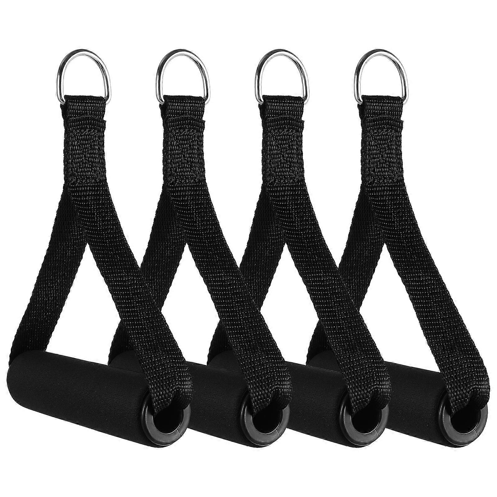 Durable Exercise Handles For Hanging Exercises And Fitness Machines With Compact Design 4Set