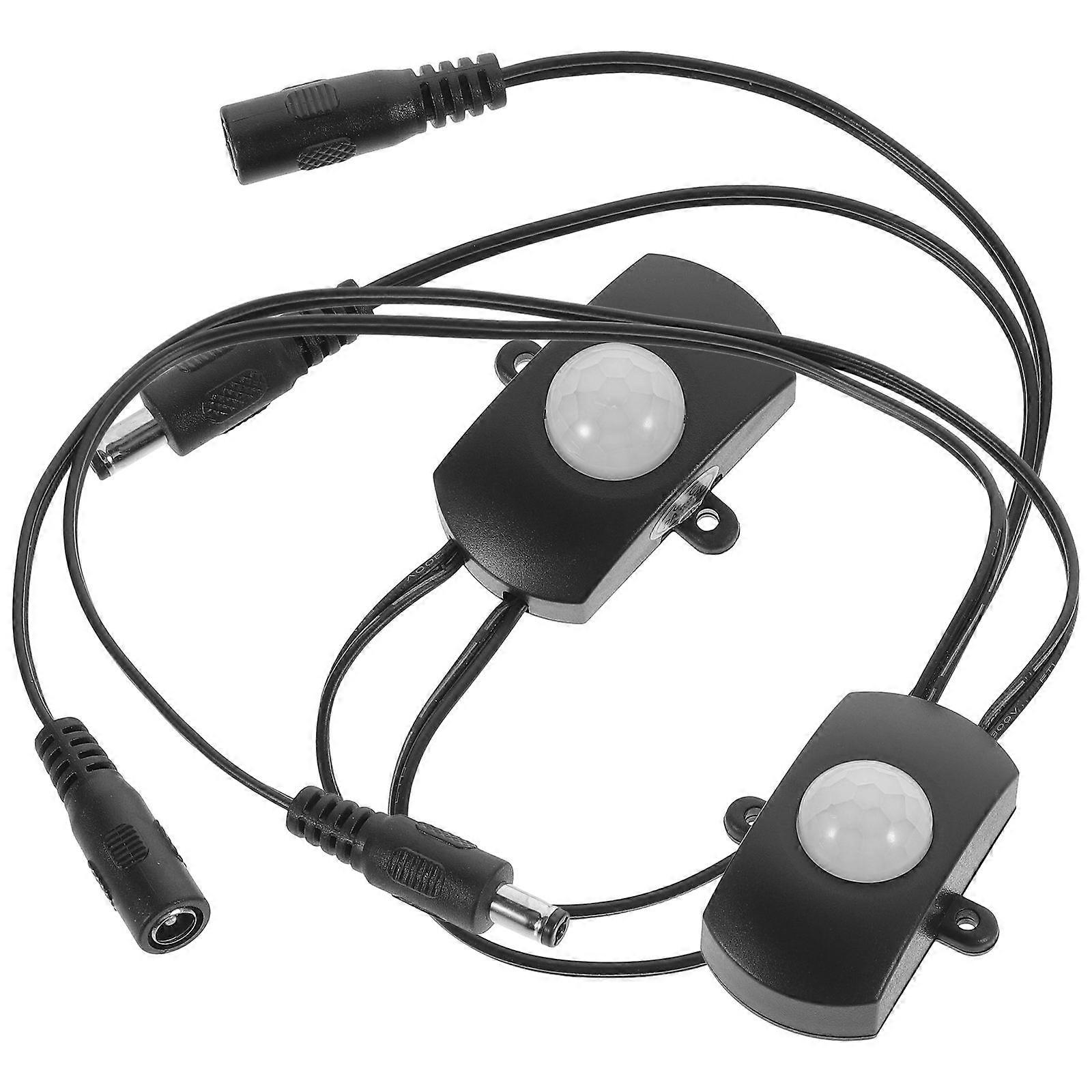 Durable Infrared PIR Sensor Controller for LED Strip Lights with Auto On/Off and Energy Saving Black