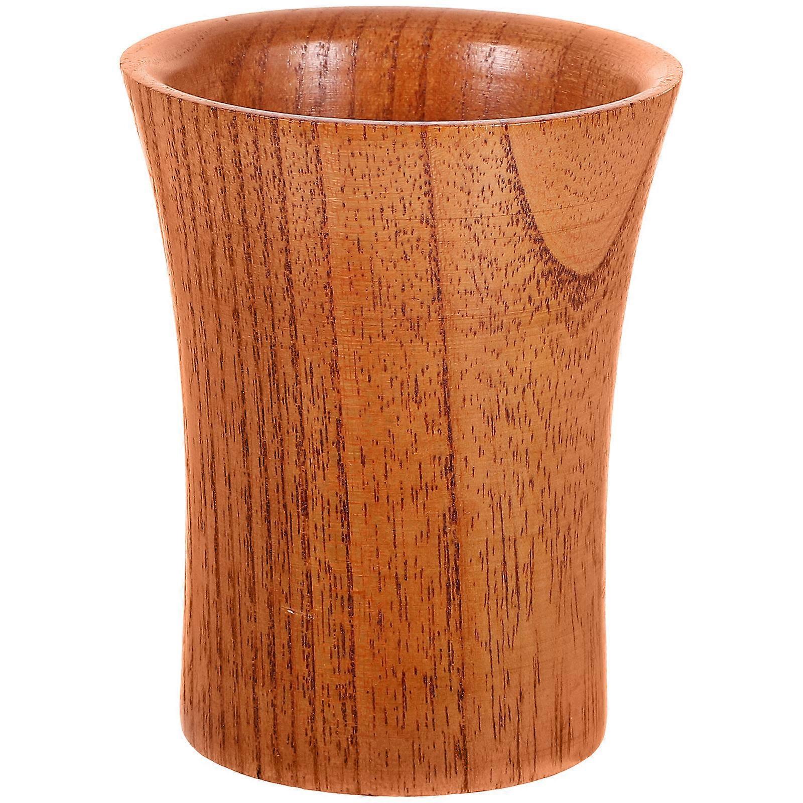 Wooden Coffee Mug for Drinking Use Safe and Reusable Chocolate Acacia Latte Cup 7.87 Inches