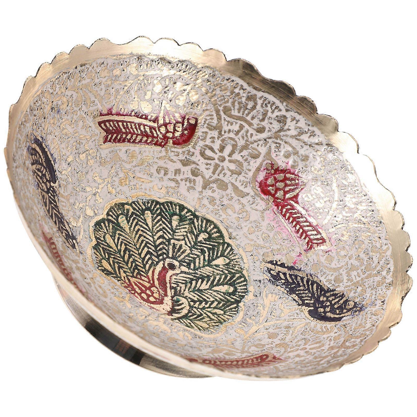 Traditional Plate Style Offering Tray For Sacrifices 10X10X3.5CM Storage Function 1Set