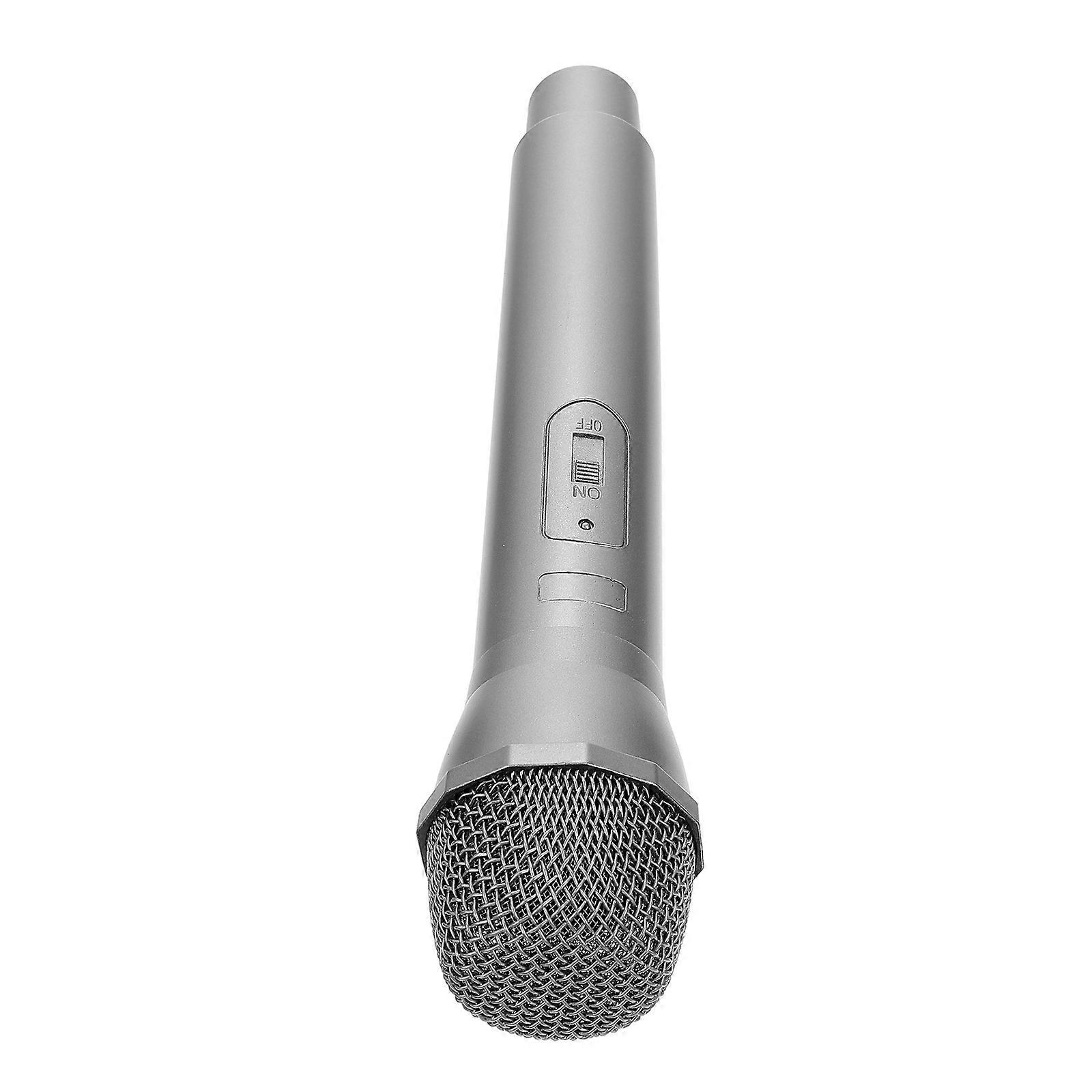 Pretend Play Microphone for Kids Home Entertainment Simulation Design in Silver Made from Abs 1Pack