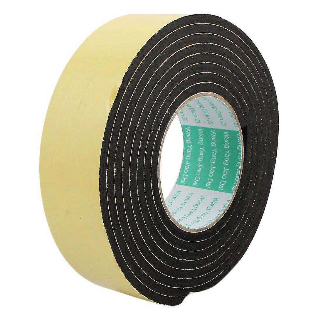 Sourcingmap 3Meter 45mm x 5mm SingleSide Adhesive Shockproof Sponge Foam Tape Yellow Black