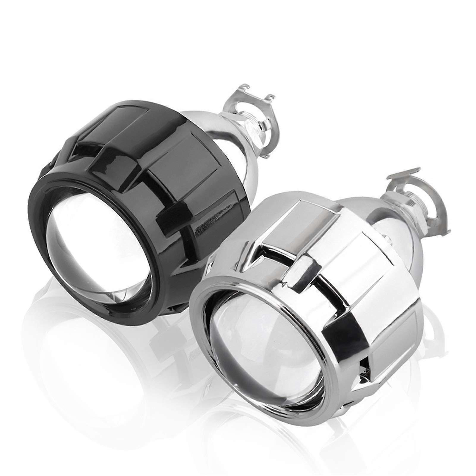 Angel Eyes Roller 2.5 Inch Mini BI Xenon HID Projector Headlight Lenses Retrofit for H4 H7 H11 9005 H8 with Gating Gun RHD