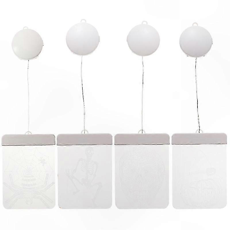 4-Pack Spooky Glow Lights for Holiday Decoration Use