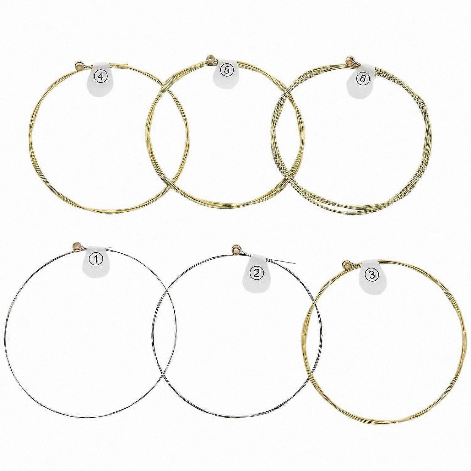 6 Strings/Set Acoustic Guitar Strings Musical Instruments Acoustic Guitar String Guitar Parts -010