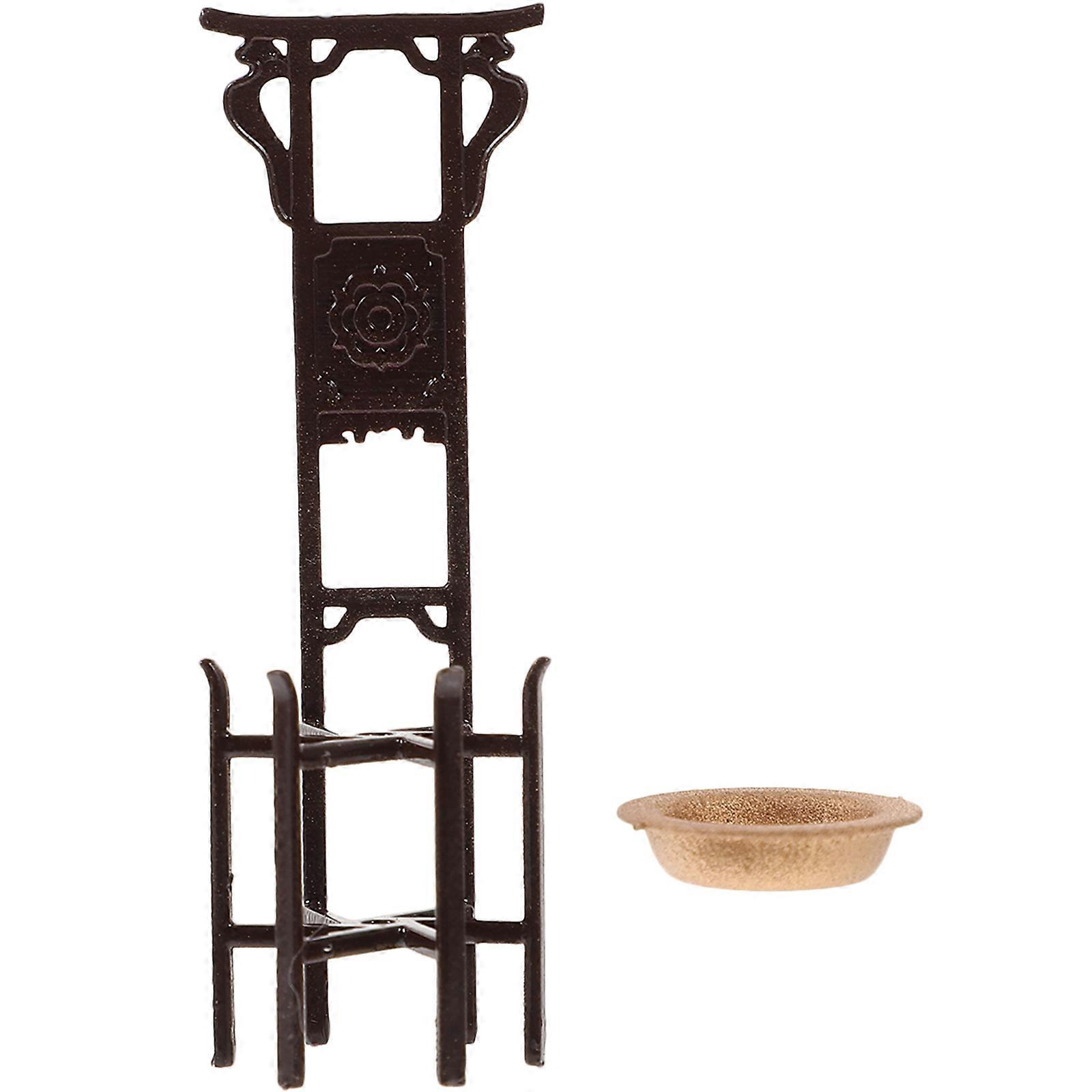 Decorative Miniature Furniture Mini House Accessories Coffee Abs Material for Photo Prop 1 Set