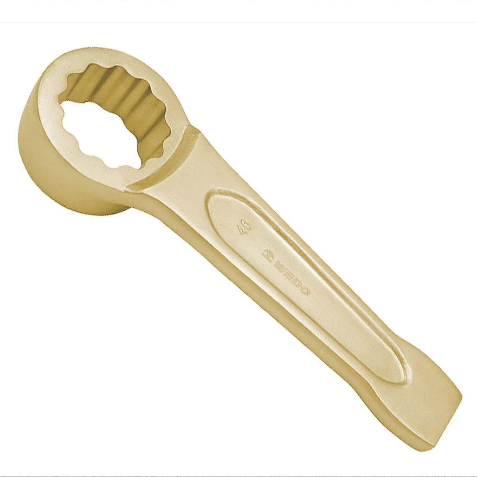 Non-Sparking Striking Convex Box Wrench Aluminum Bronze, DIN Standard, BAM & FM Certified, 1.41 Inch (36mm) Width
