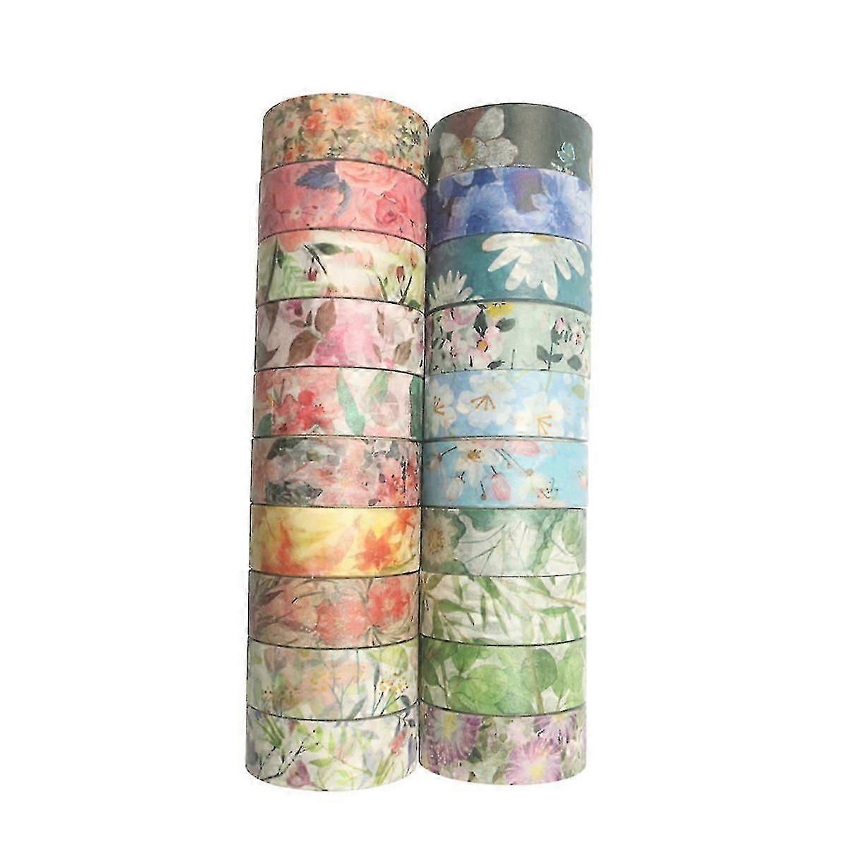 Repositionable Decorative Washi Tape Set for Crafting, Journaling and Gift Wrapping Projects