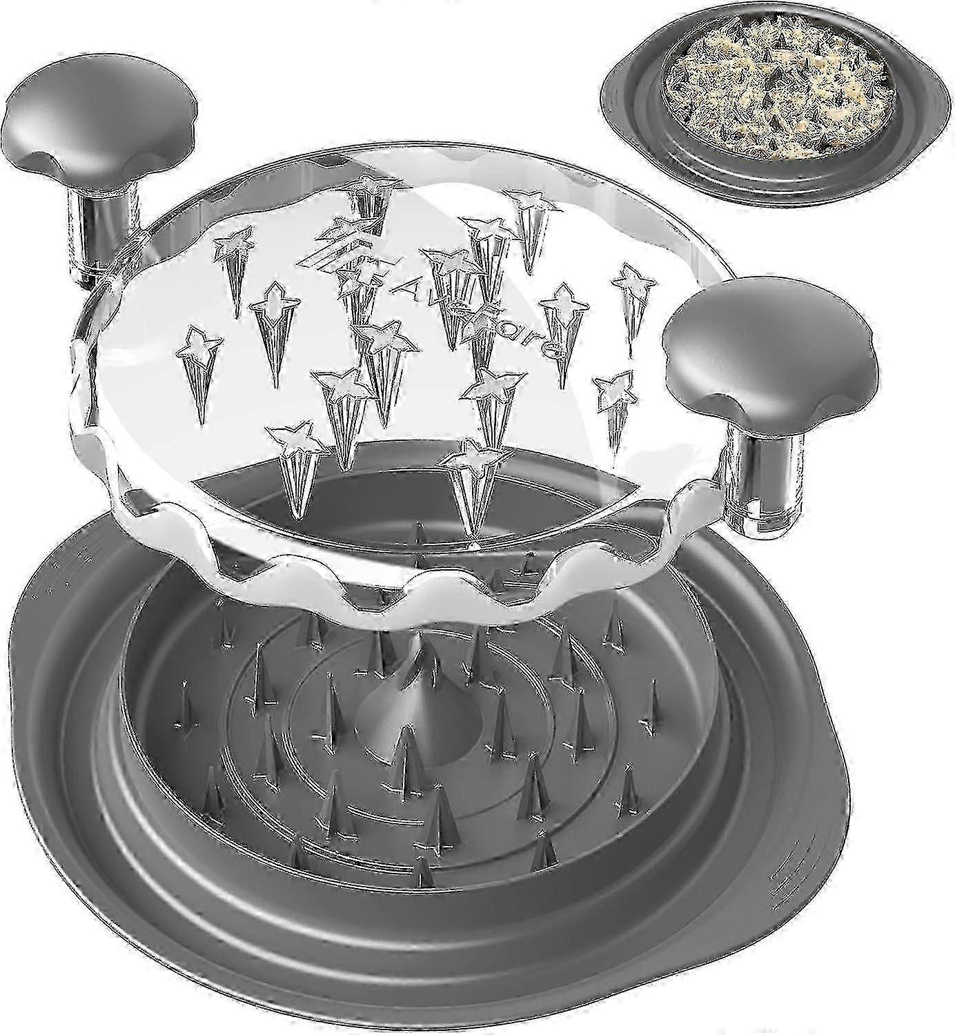 Processed Chicken Breast Shredder - 10.8" Visible Twist Tool, Large Ergonomic Handle, Dishwasher Safe, Anti-Slip Design