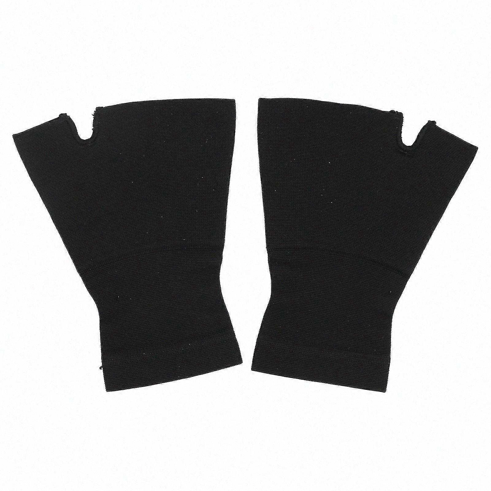 Carpal Tunnel Wrist Support Sleeve with Thumb Compression - Black