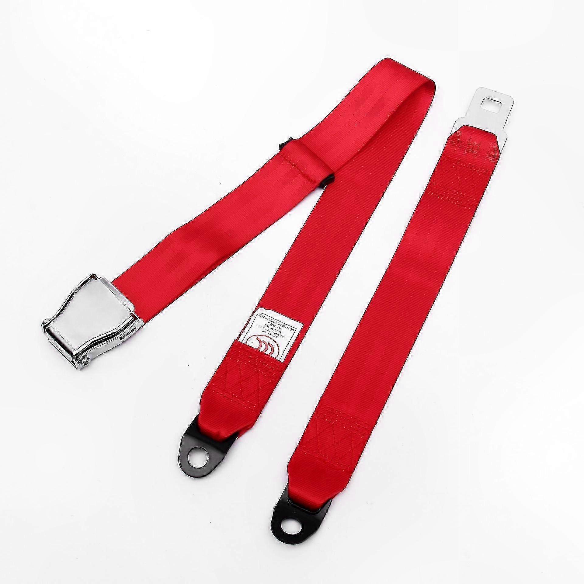 Red Two-Point Seat Belts for Enhanced Safety and Comfort