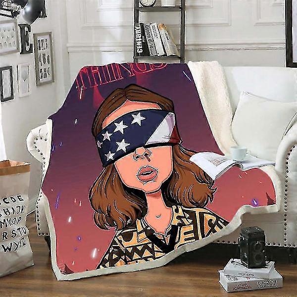 Stranger Things 3D Printed Plush Blanket 150*200 Washable