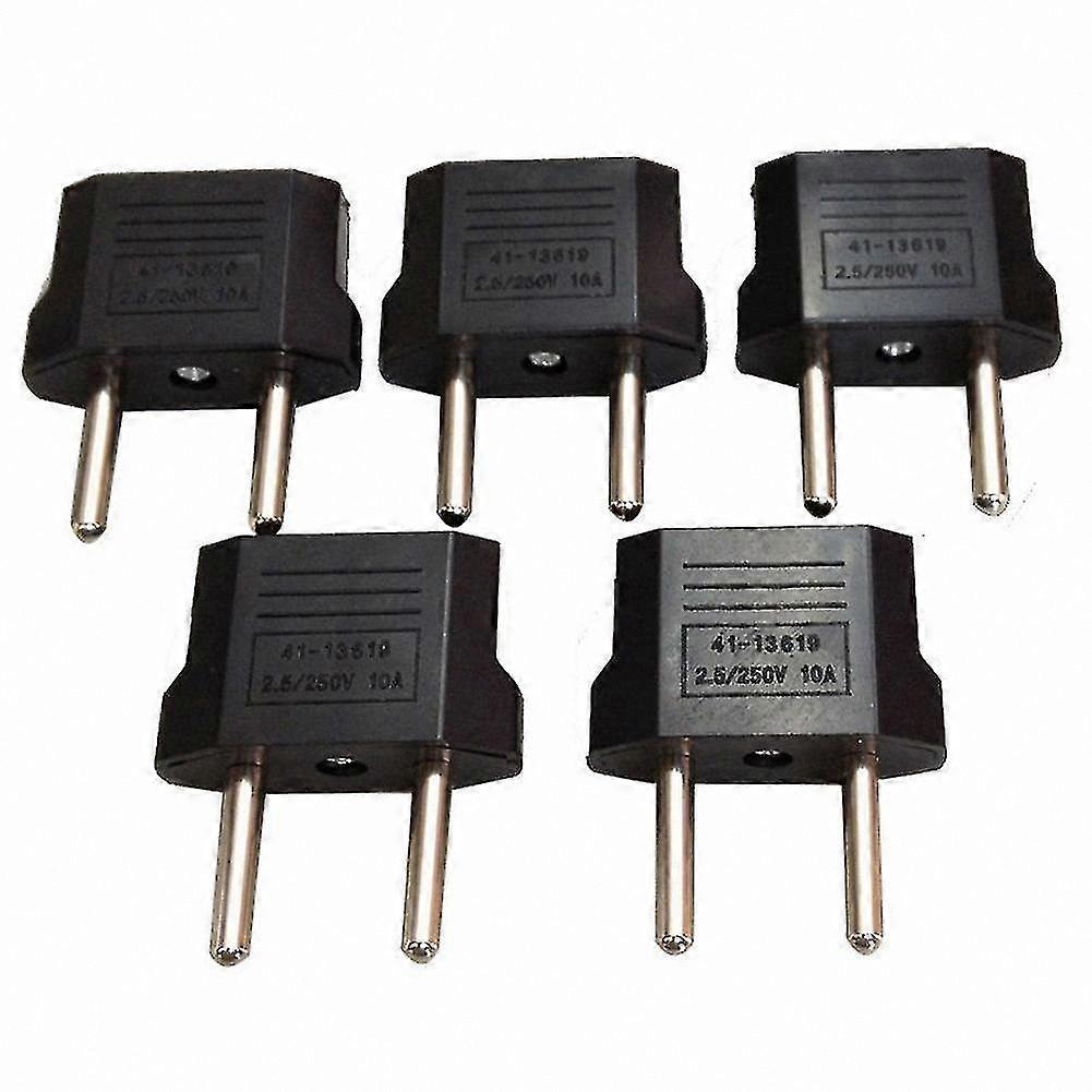 5-Pack Universal Plug Adapter for European Travel with US to EU Compatibility