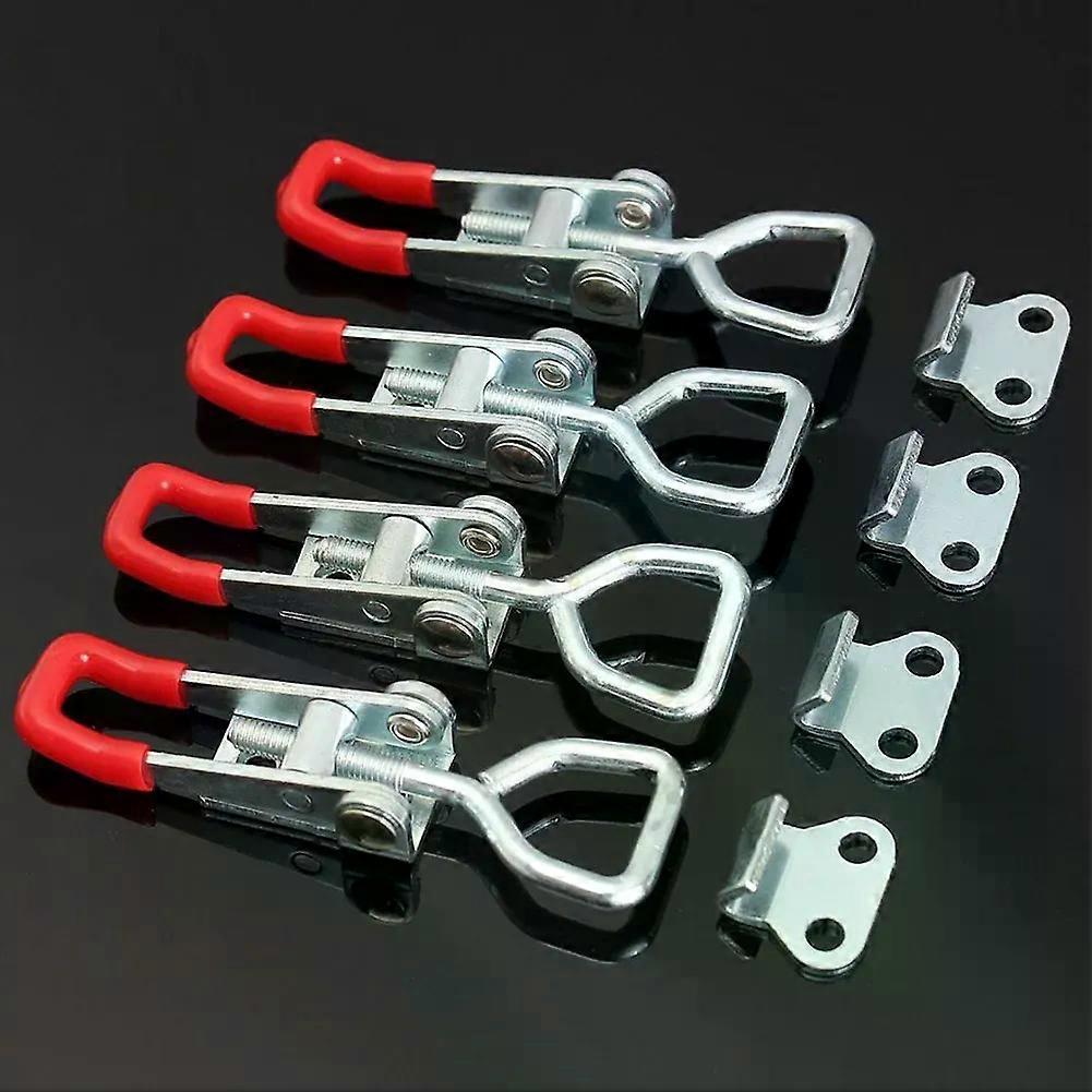 2/4/6 pcs Adjustable Toolbox Case Metal Toggle Latch Catch Clasp Quick Release Clamp Anti-Slip Push Pull Toggle Clamp Tools