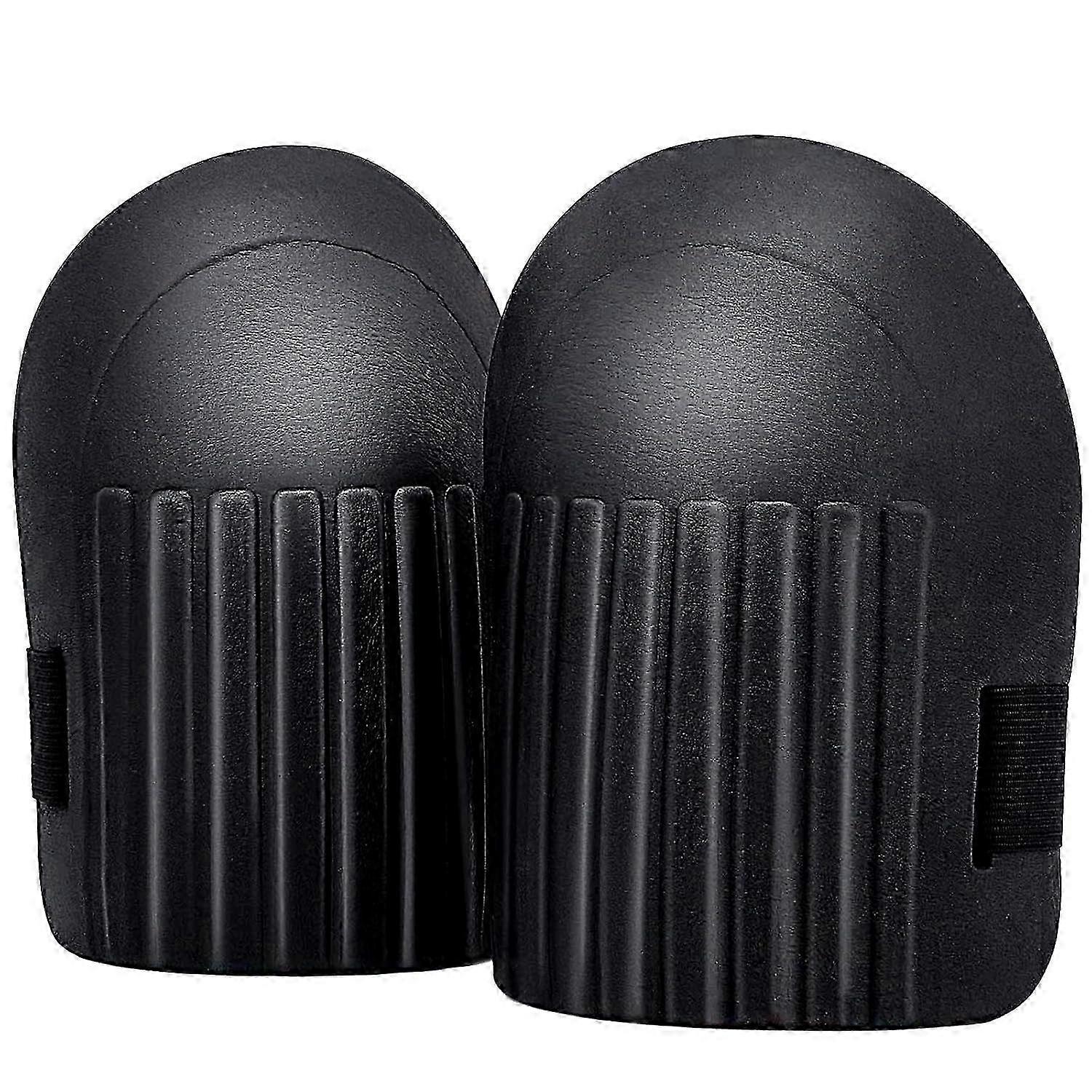 Gardening Knee Pads Black EVA Foam Garden Knee Pad for Women and Men-Anti-Slip Lightweight Waterproof Knee Protector with Adjustable Elastic Loop Stra