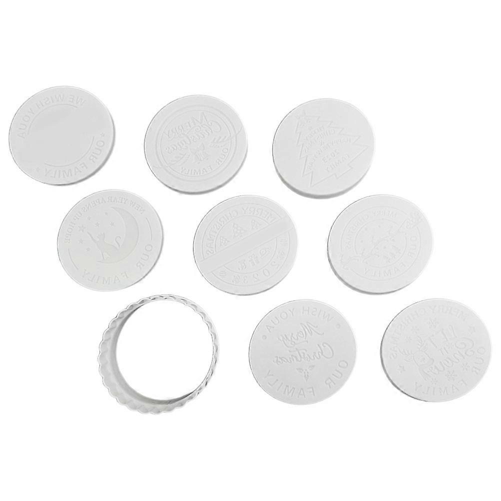Cookie Mold Party Cookie Making Molds for Christmas 1Set Beige PP Material