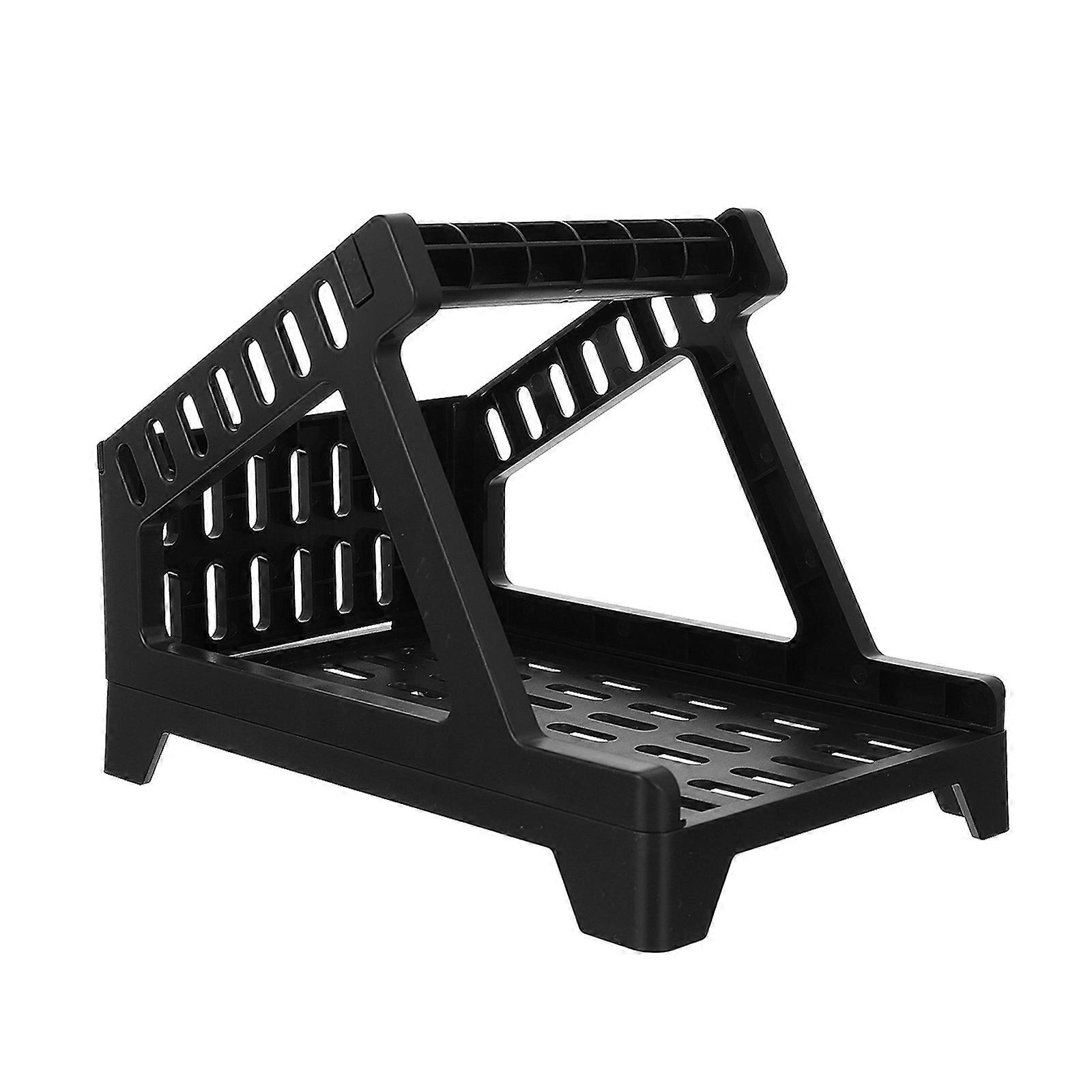 Label Box for Rolls with Multi-Function Design 1Pcs Black