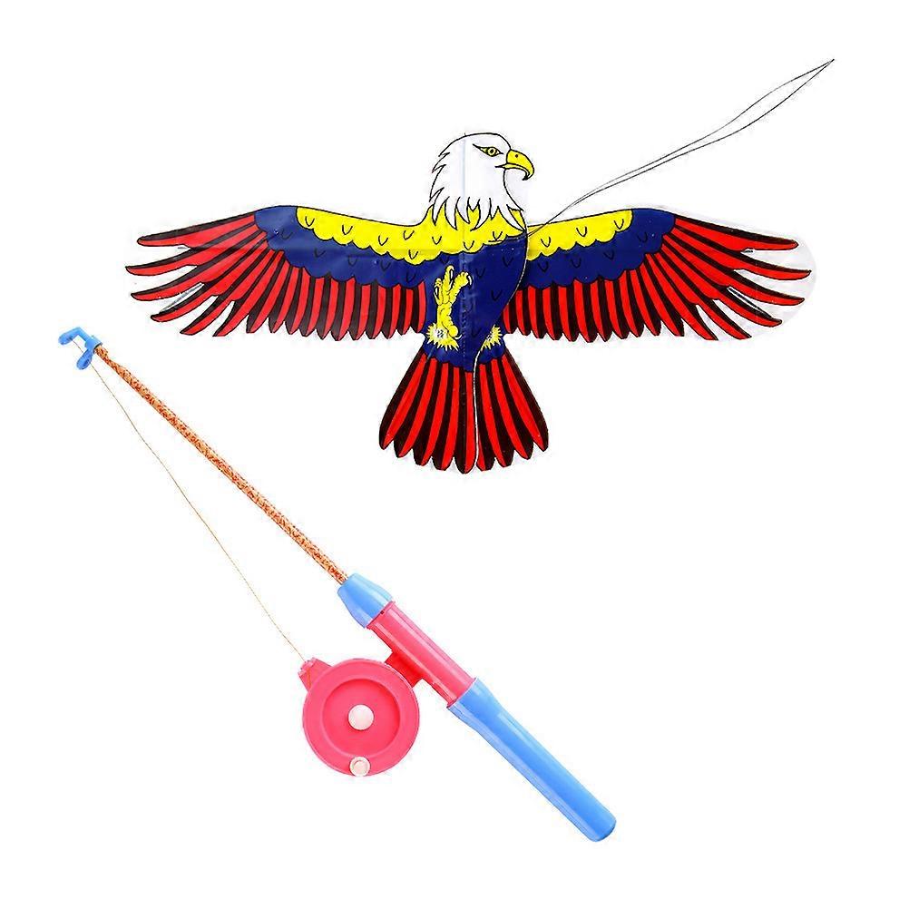 Children Kite Material Handheld Eagle Shaped Kite for Kids 1Set Outdoor