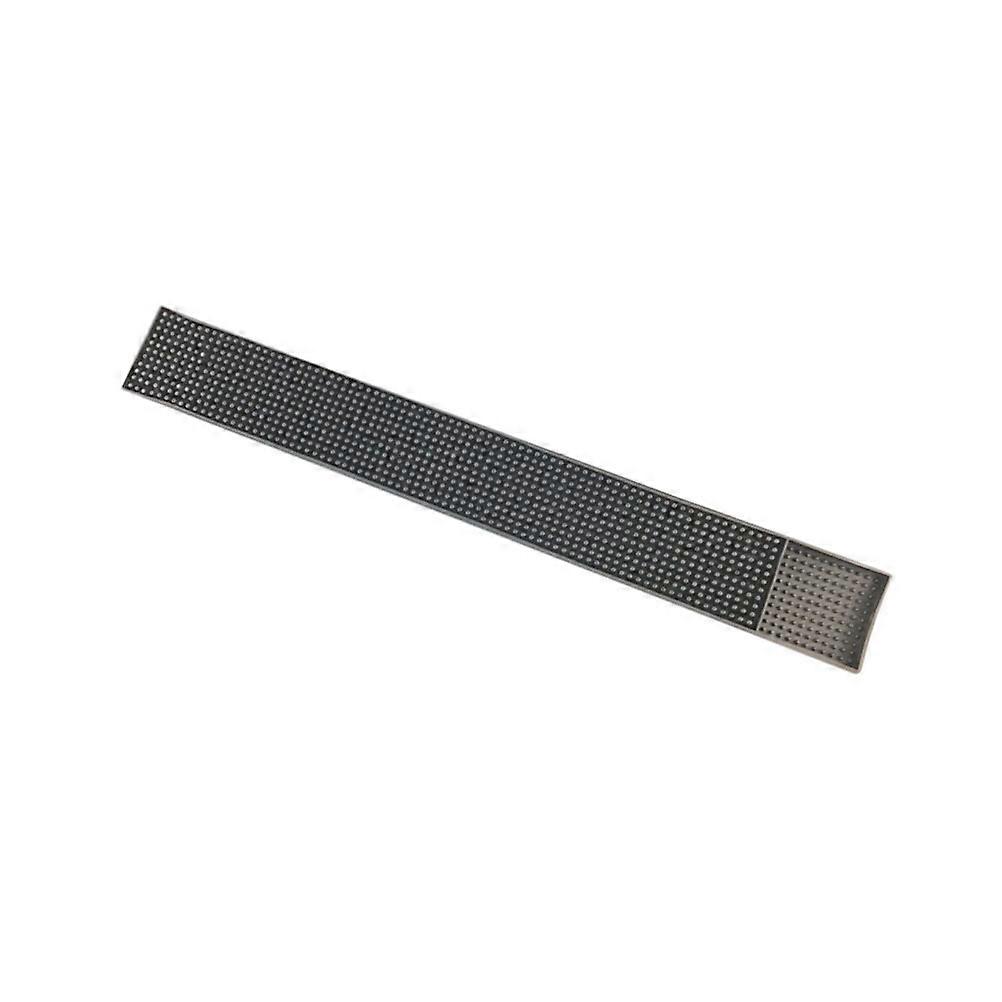 Dish Draining Pad Rectangular Silicone Bar Mat for Kitchen Use 1Pcs Black
